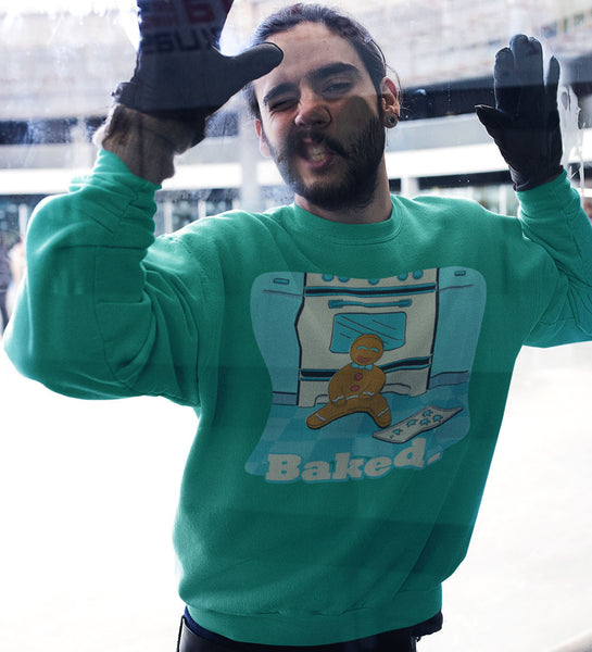 BAKED Green Christmas Sweatshirt