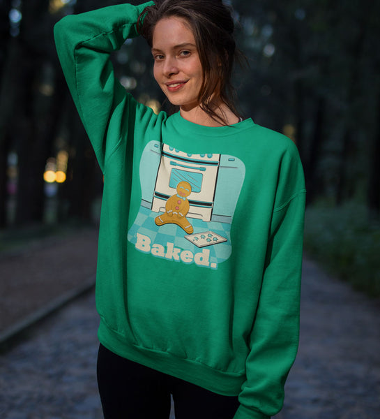 BAKED Green Christmas Sweatshirt