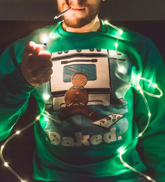 BAKED Green Christmas Sweatshirt
