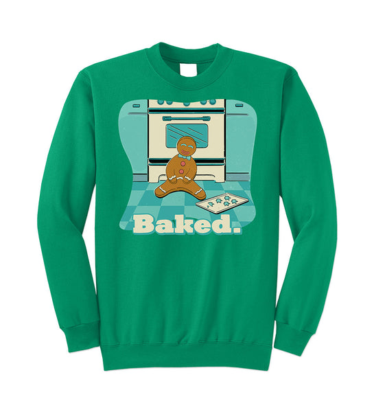 BAKED Green Christmas Sweatshirt
