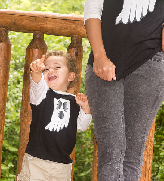 BOOsiers Black & White Raglan Tee