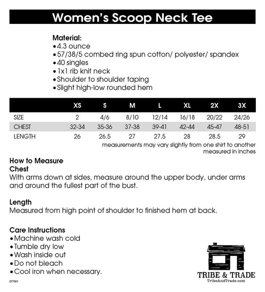 "Plant Lady" Blue Womens Scoop Neck Tee