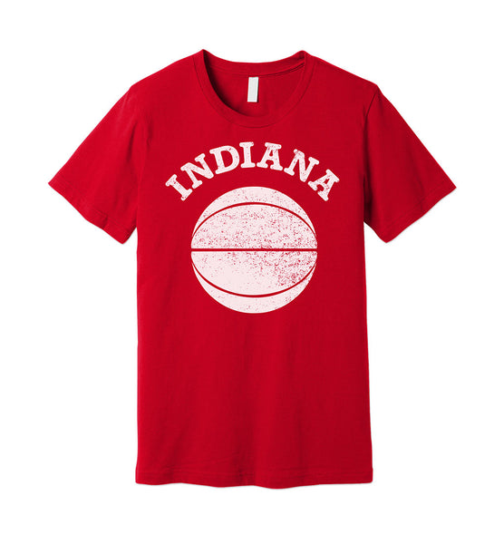 "Indiana Basketball" Red Tee