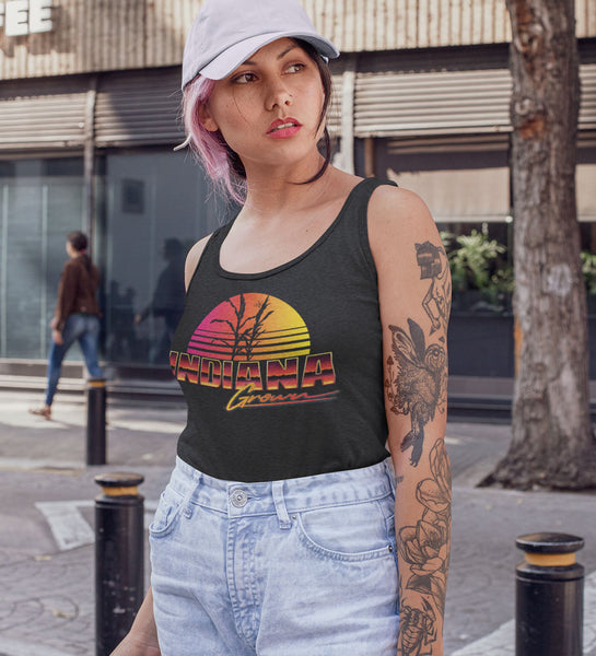 "Indiana Grown" Vintage Black Womens Tank