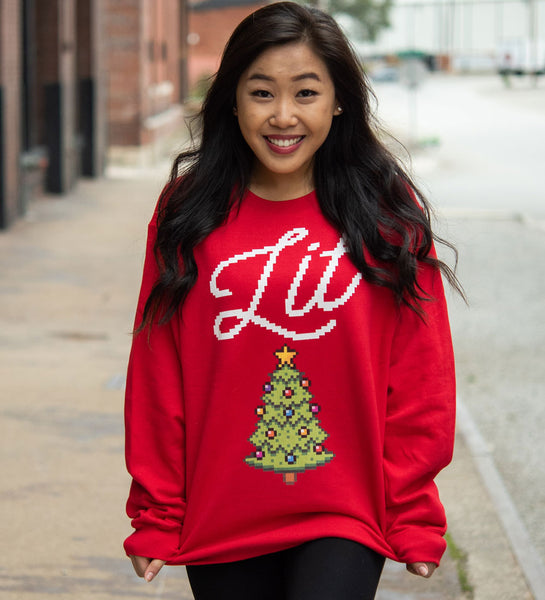 LIT Red Christmas Sweatshirt