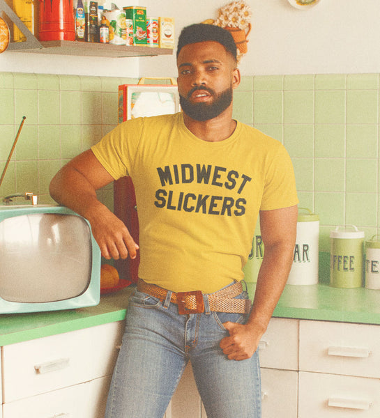 "Midwest Slickers" Gold Tee
