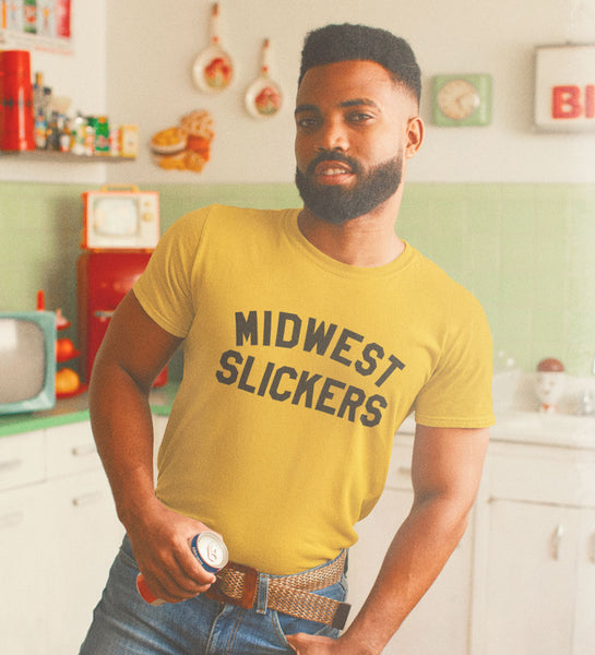 "Midwest Slickers" Gold Tee