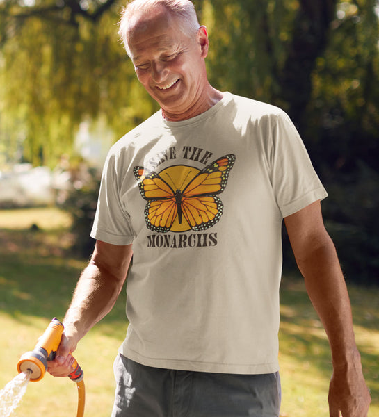 "Save the Monarchs" Retro Cream Tee
