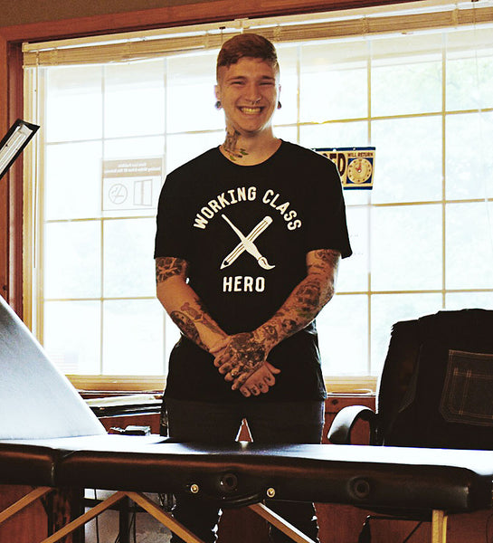 "Working Class Hero - ARTIST" Black Tee