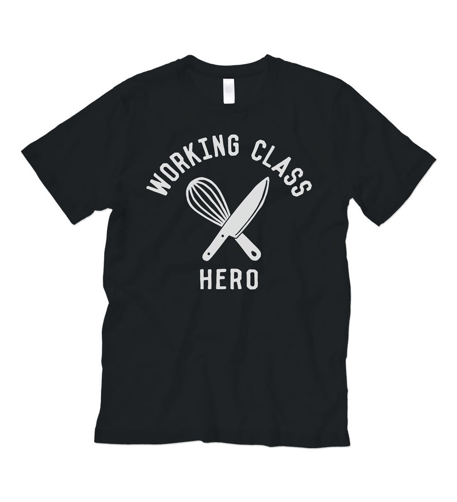 "Working Class Hero - Chef" Black Tee