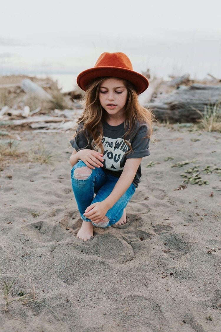 Kids Keep the Wild in You Tee: Bear Graphic Shirt