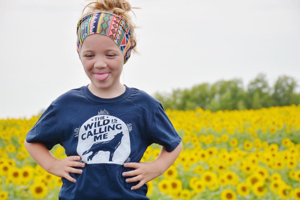 Wild is Calling Navy Kids Tee