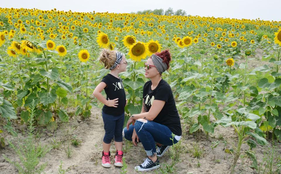 XOXO Skull Crossbones Girls Tee: Punk Kids Shirt