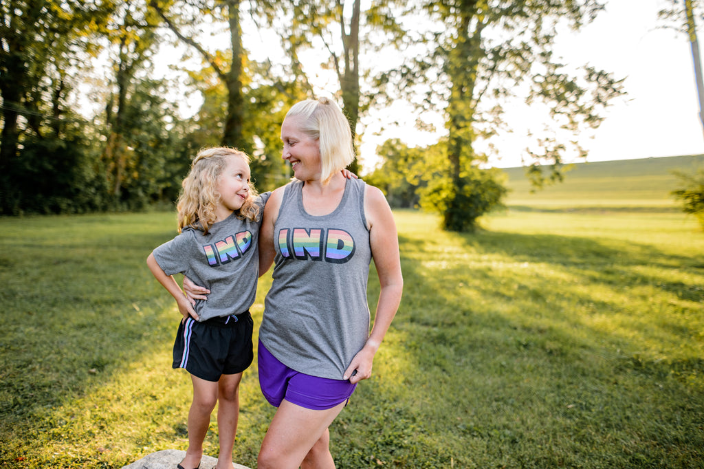 Indiana Rainbow Kids Tee: LGBTQ Pride Youth Shirt
