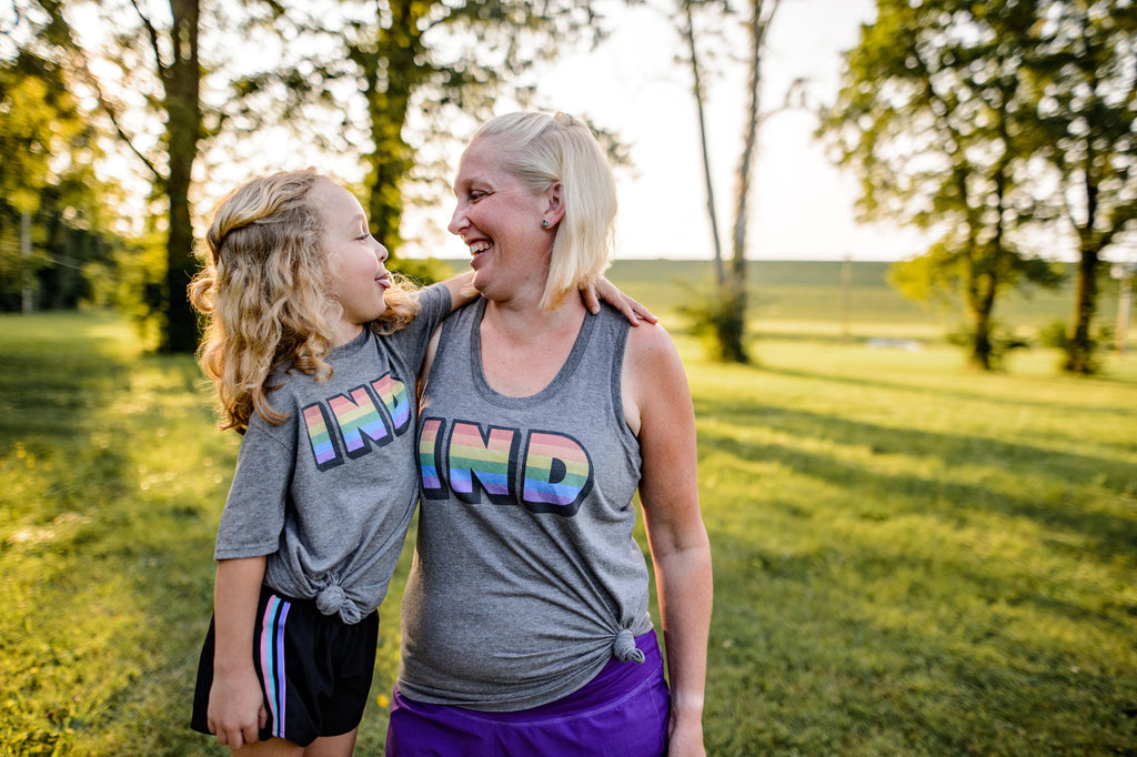 Indiana Rainbow Kids Tee: LGBTQ Pride Youth Shirt