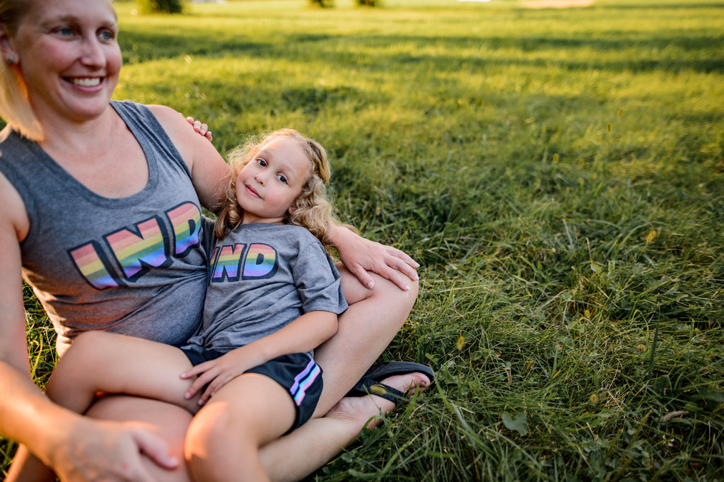Indiana Rainbow Kids Tee: LGBTQ Pride Youth Shirt