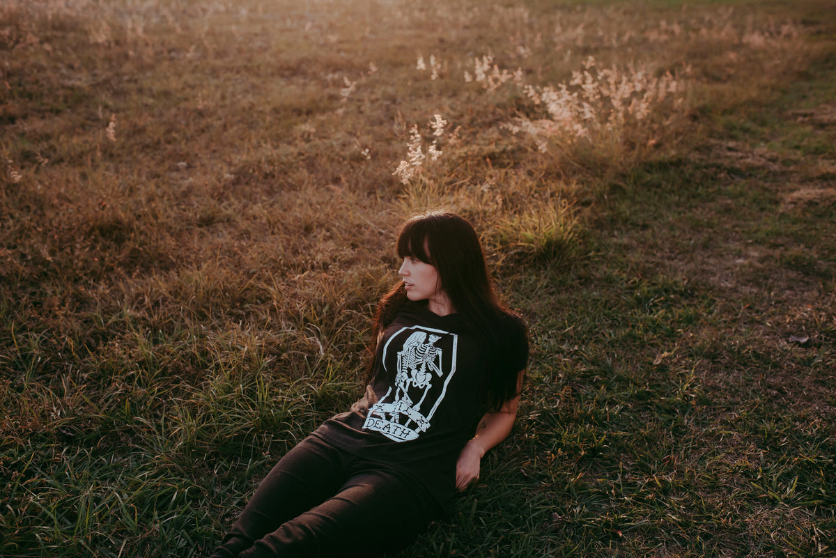 Til Death Tee: Skeleton Couple Womens V-Neck Shirt