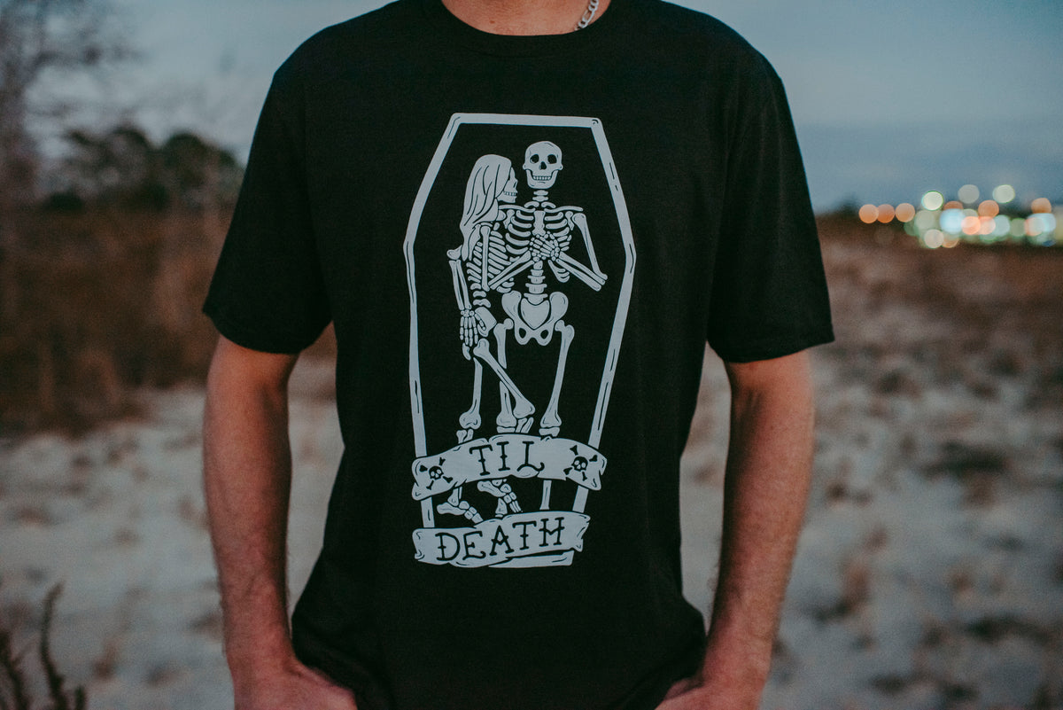 Til Death Tee: Skeleton Couple Unisex Wedding Shirt