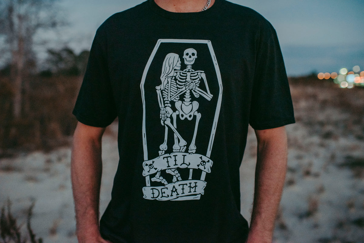 Til Death Tee: Skeleton Couple Unisex Wedding Shirt