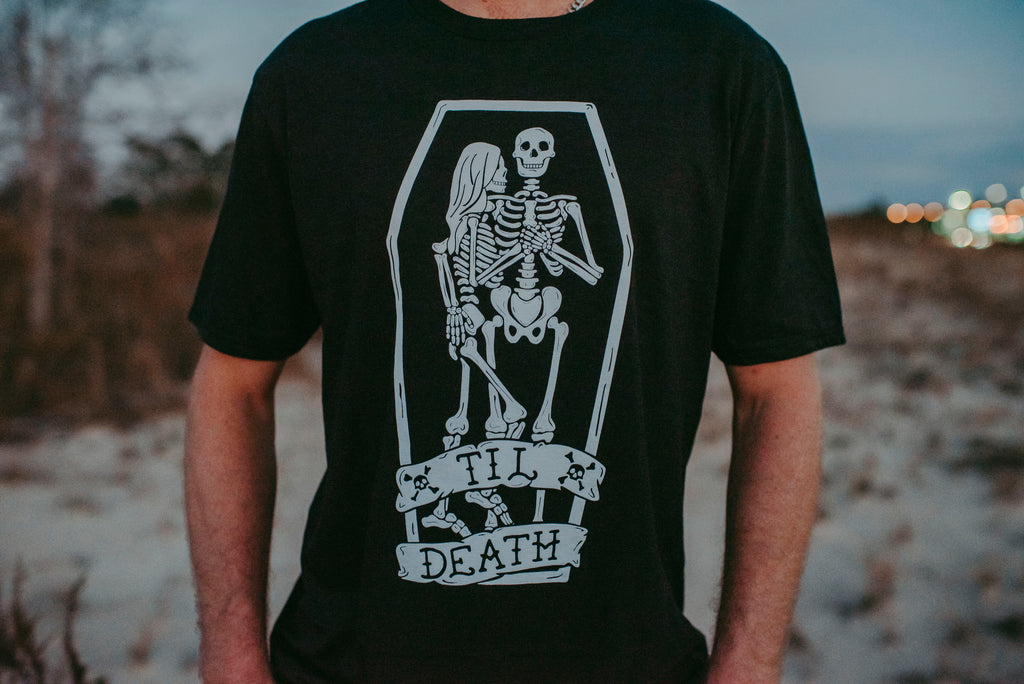 Til Death Tee: Skeleton Couple Unisex Wedding Shirt