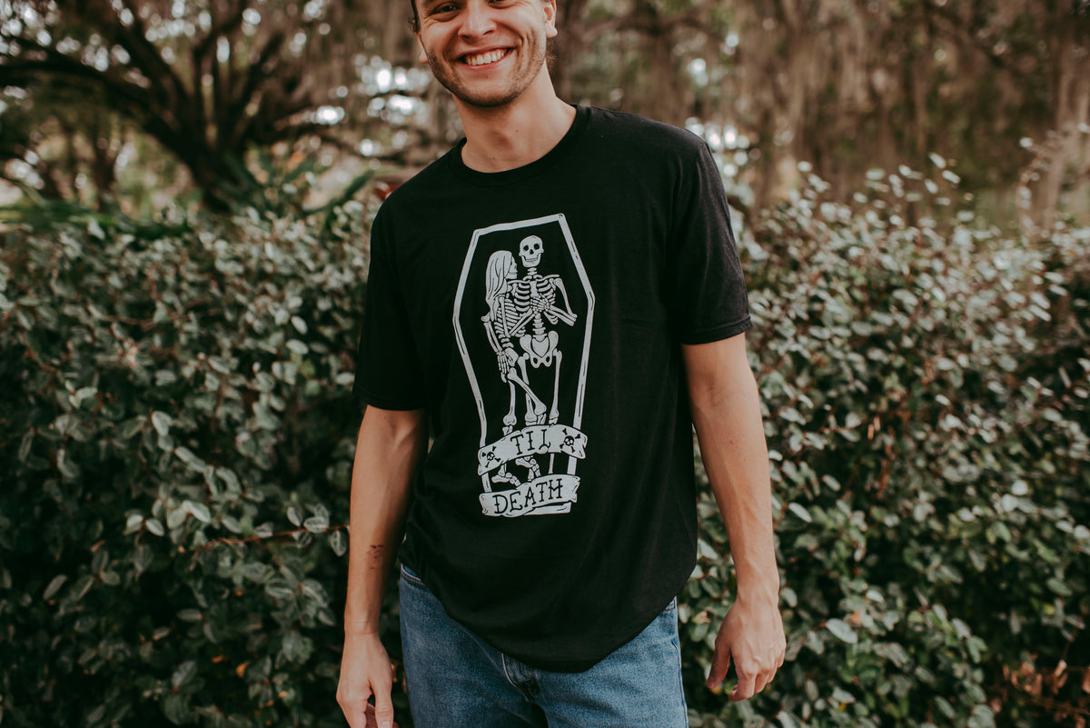 Til Death Tee: Skeleton Couple Unisex Wedding Shirt