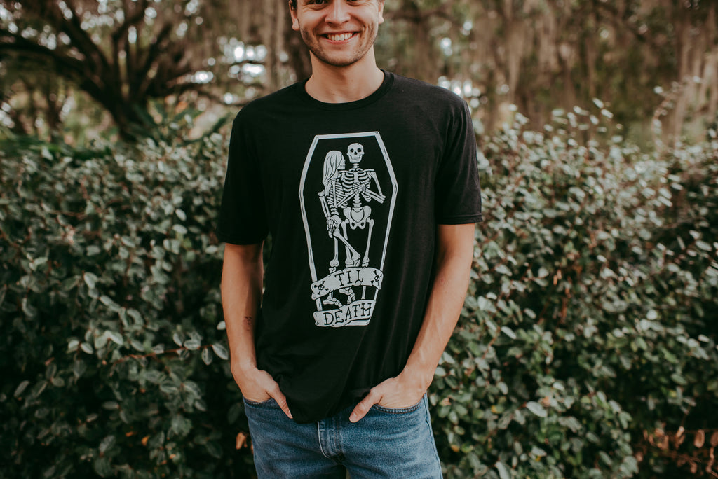 Til Death Tee: Skeleton Couple Unisex Wedding Shirt