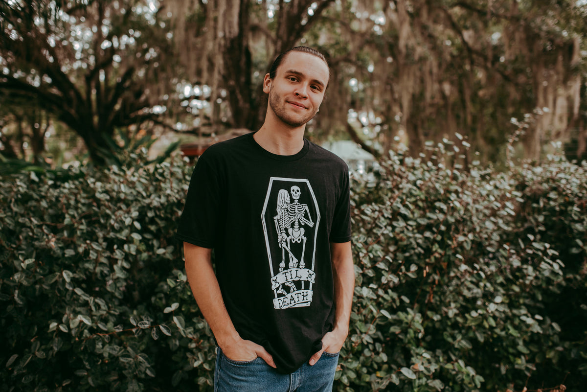 Til Death Tee: Skeleton Couple Unisex Wedding Shirt