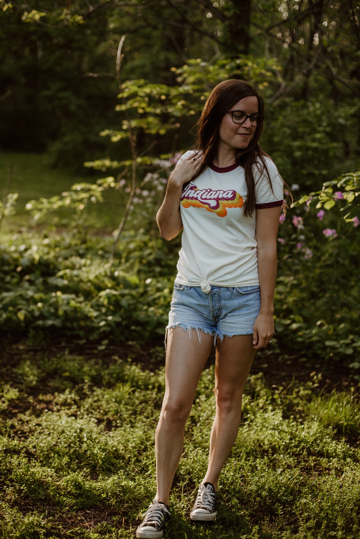 Retro Indiana Ringer Tee: Vintage 70s Style Shirt