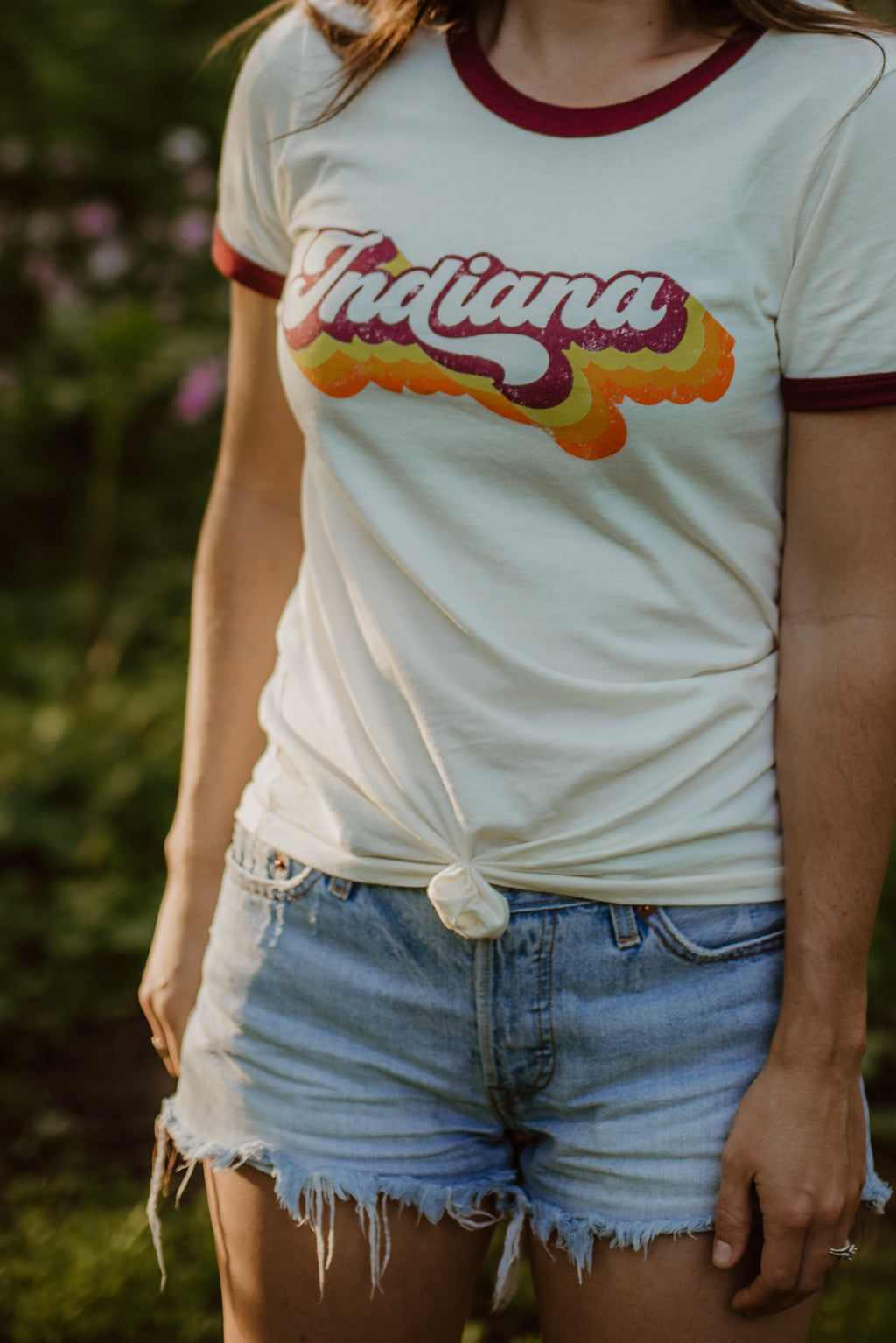 Retro Indiana Ringer Tee: Vintage 70s Style Shirt