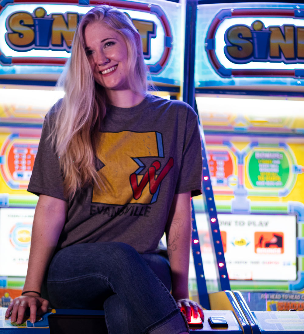 Evansville EVV Retro Tee: 90s Style Logo Shirt