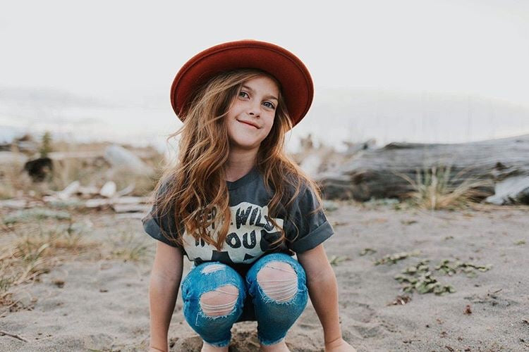 Kids Keep the Wild in You Tee: Bear Graphic Shirt