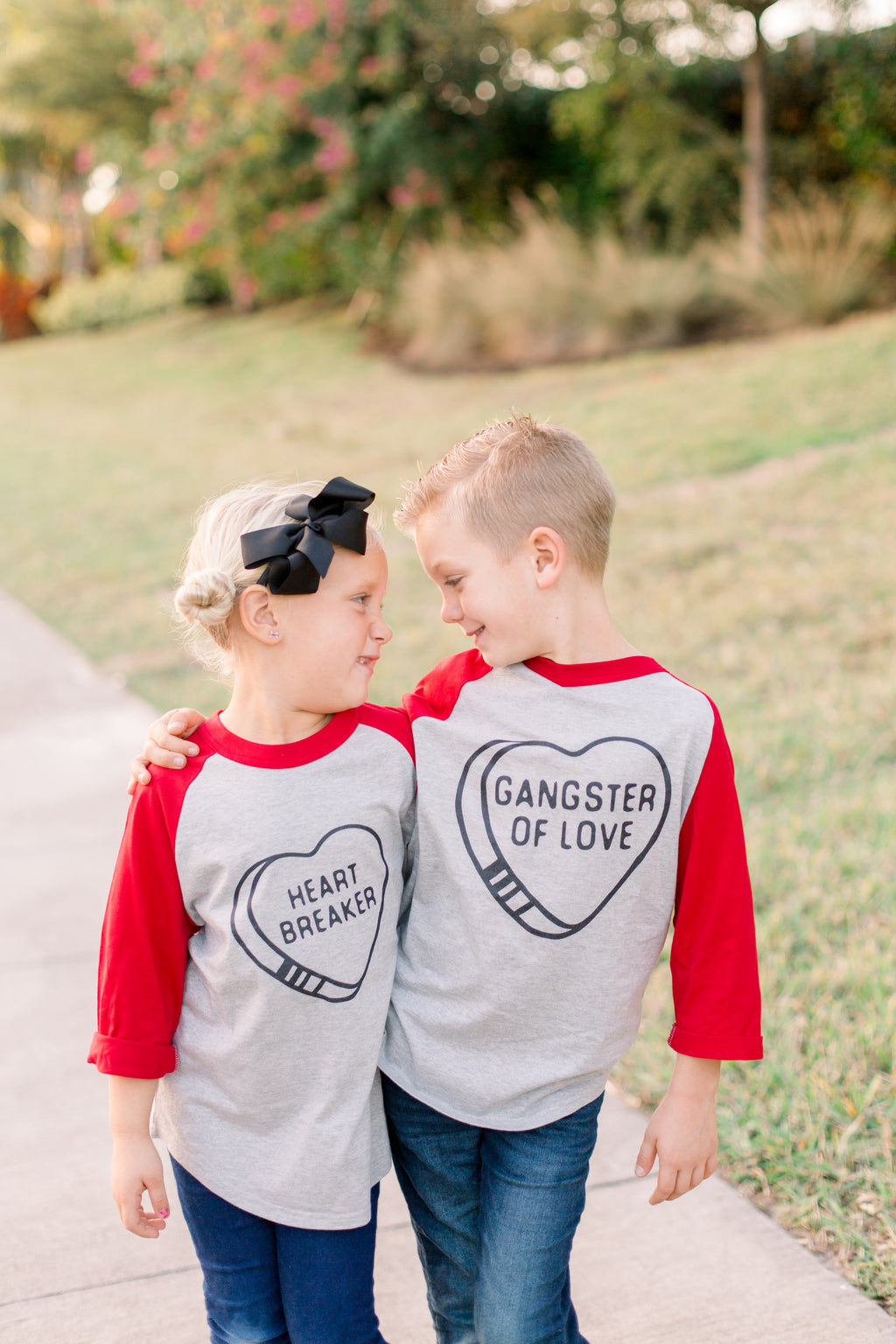 Gangster of Love Kids Tee: Funny Valentines Shirt