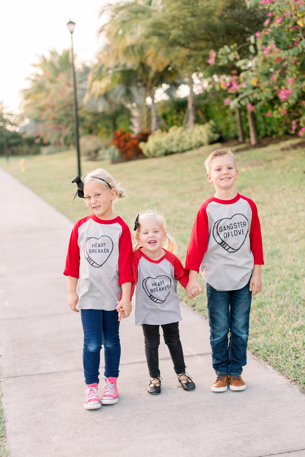 Gangster of Love Kids Tee: Funny Valentines Shirt