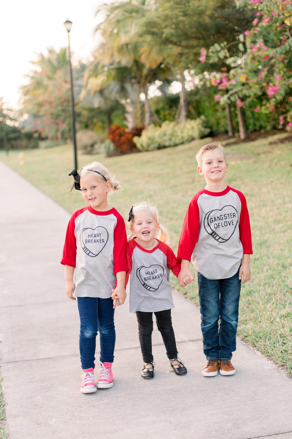 Gangster of Love Kids Tee: Funny Valentines Shirt