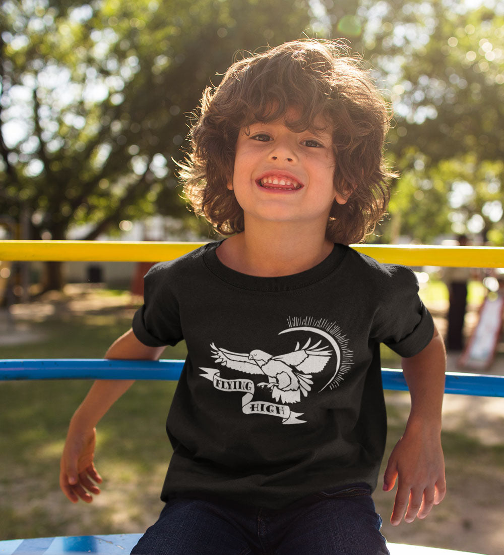 Flying High Kids Tee: Vintage Tattoo Eagle Shirt