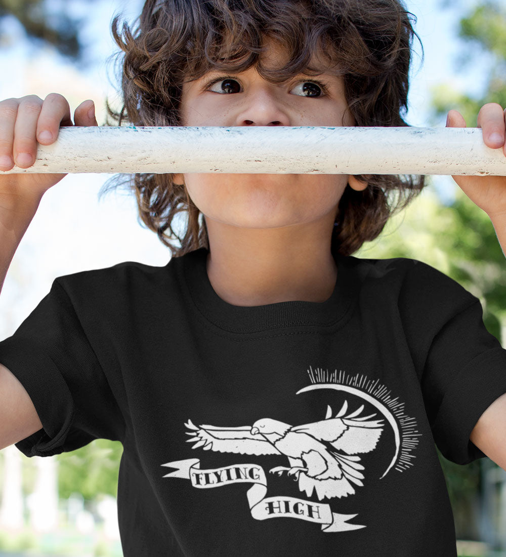 Flying High Kids Tee: Vintage Tattoo Eagle Shirt