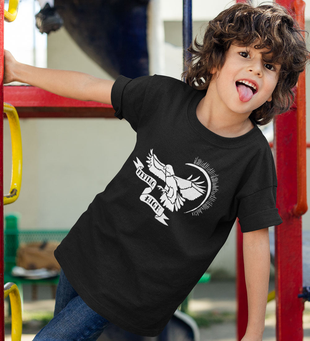 Flying High Kids Tee: Vintage Tattoo Eagle Shirt