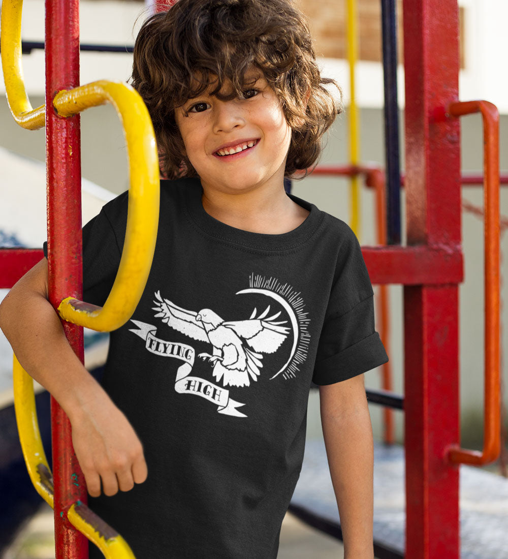 Flying High Kids Tee: Vintage Tattoo Eagle Shirt