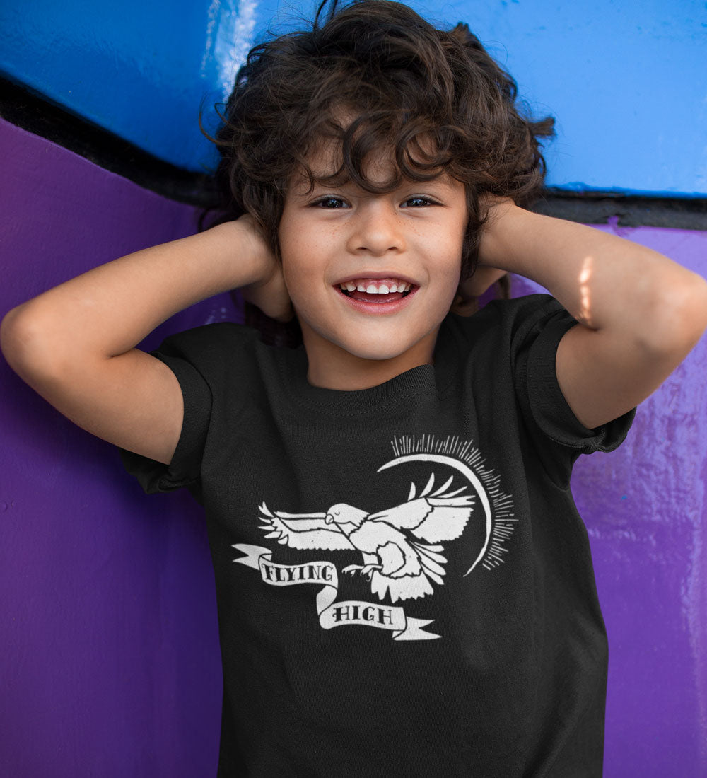 Flying High Kids Tee: Vintage Tattoo Eagle Shirt