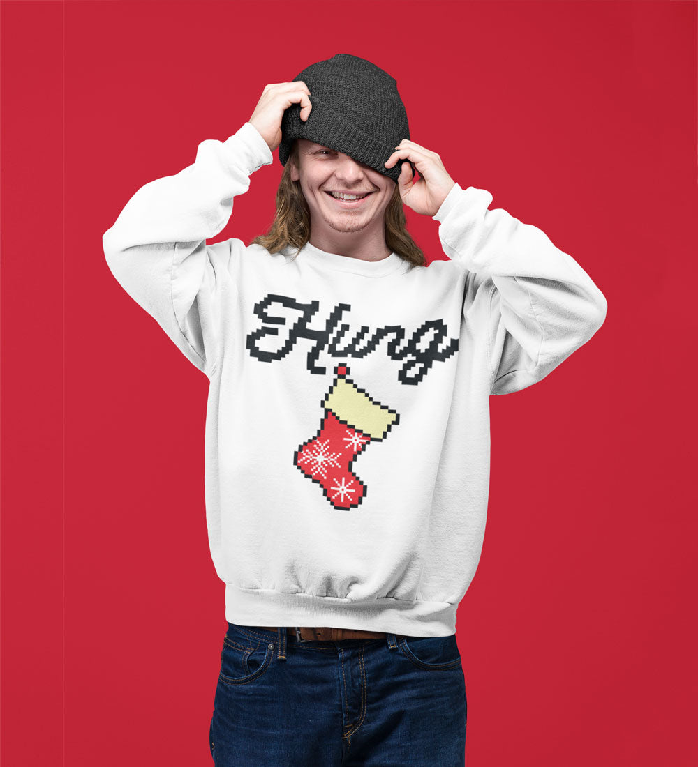 Hung Stocking Sweatshirt: Funny Ugly Christmas Pullover