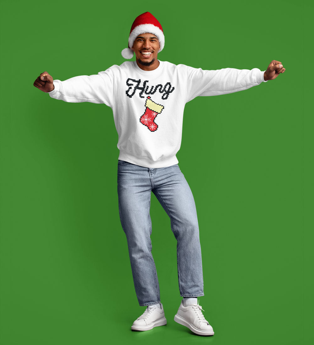 Hung Stocking Sweatshirt: Funny Ugly Christmas Pullover
