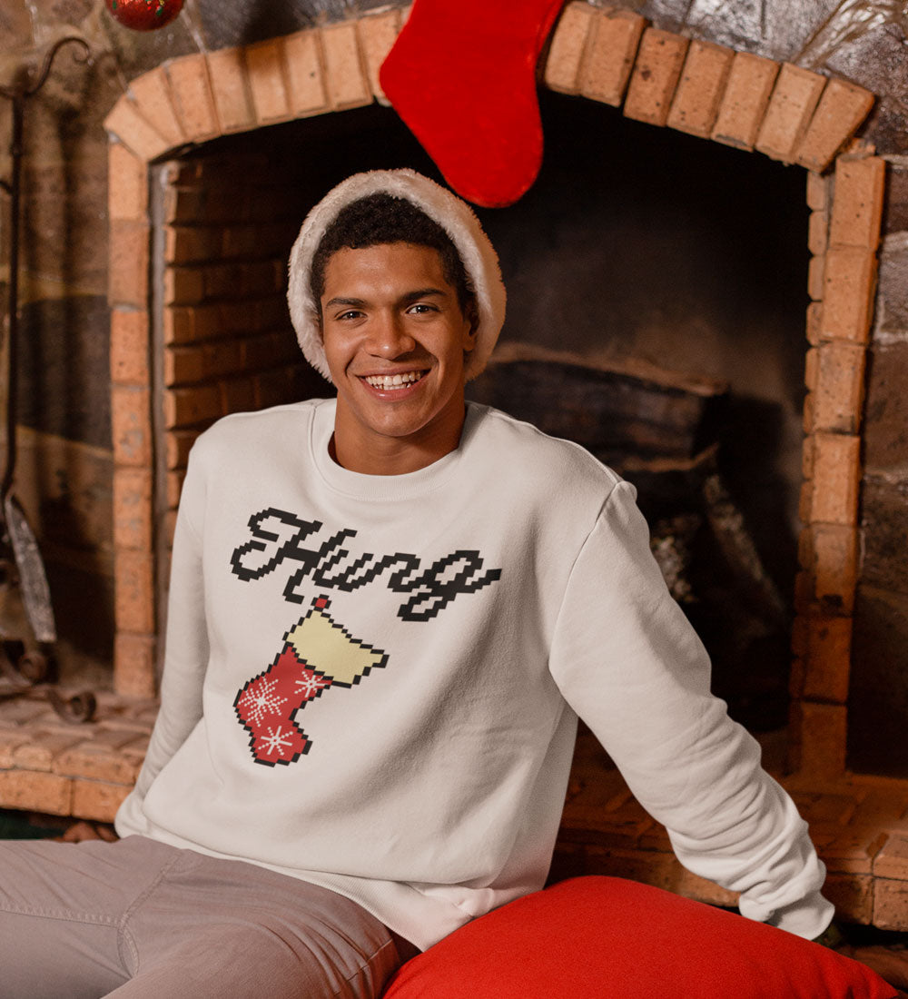 Hung Stocking Sweatshirt: Funny Ugly Christmas Pullover