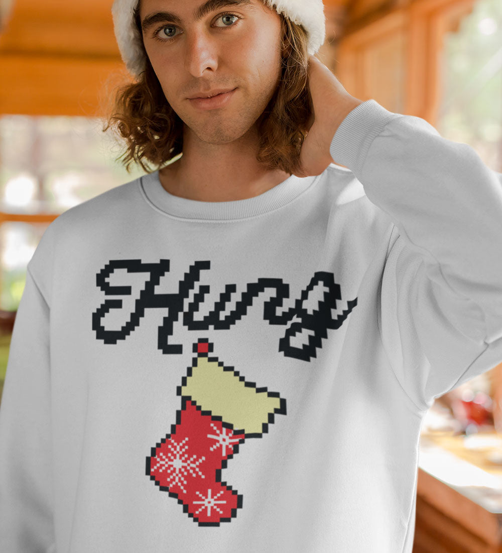 Hung Stocking Sweatshirt: Funny Ugly Christmas Pullover