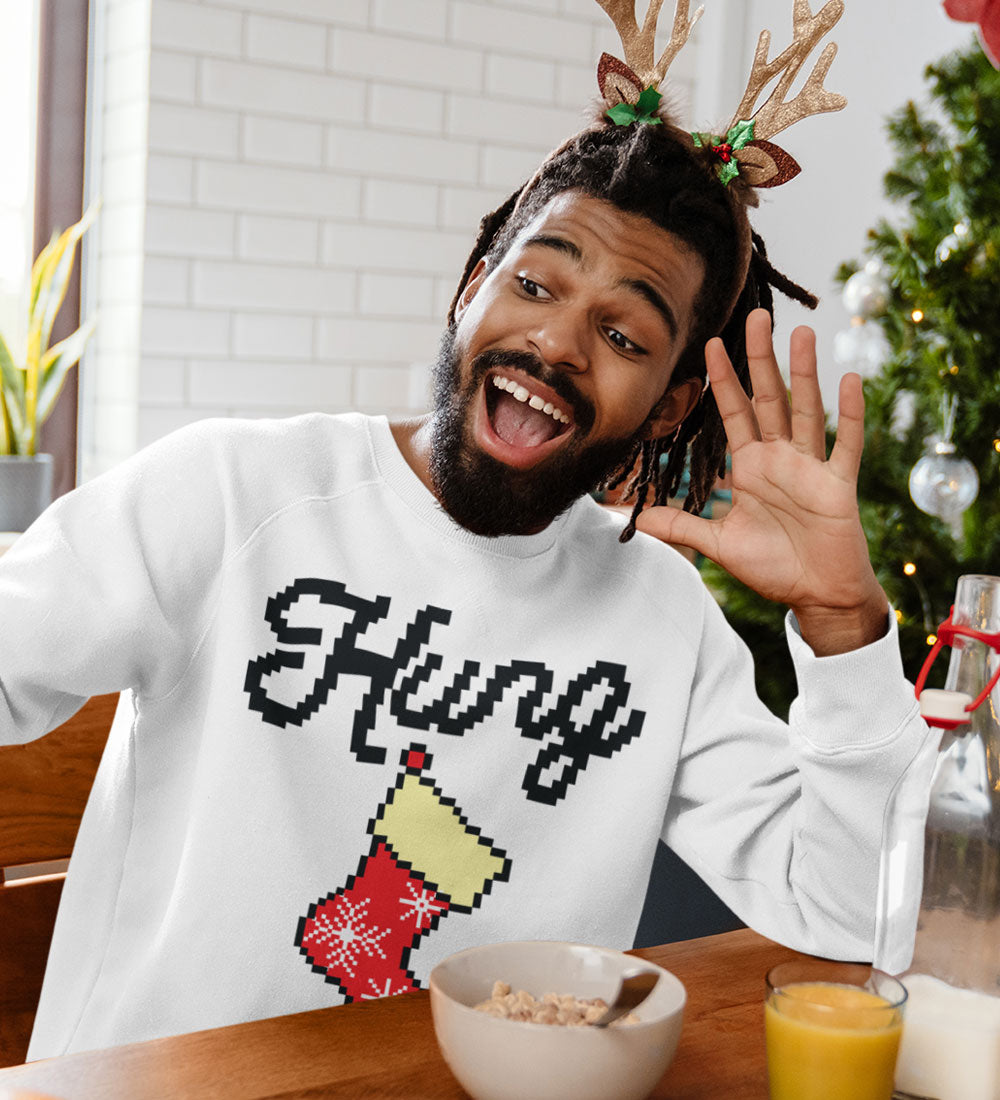 Hung Stocking Sweatshirt: Funny Ugly Christmas Pullover