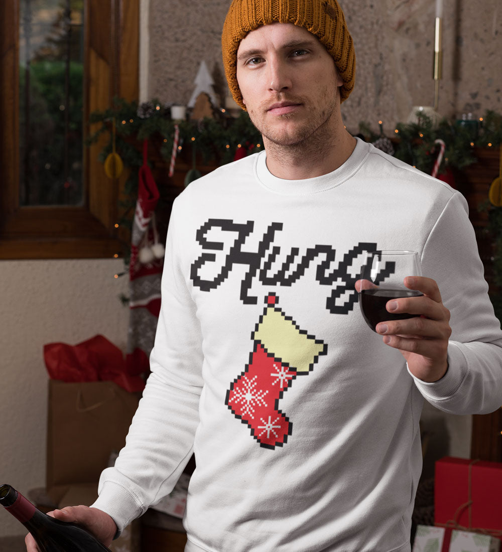 Hung Stocking Sweatshirt: Funny Ugly Christmas Pullover