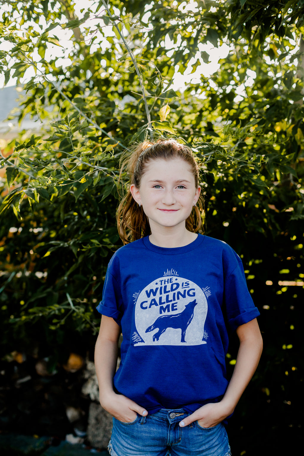 Wild is Calling Navy Kids Tee