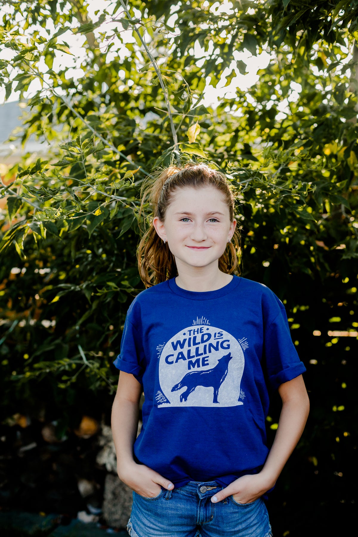 Wild is Calling Navy Kids Tee