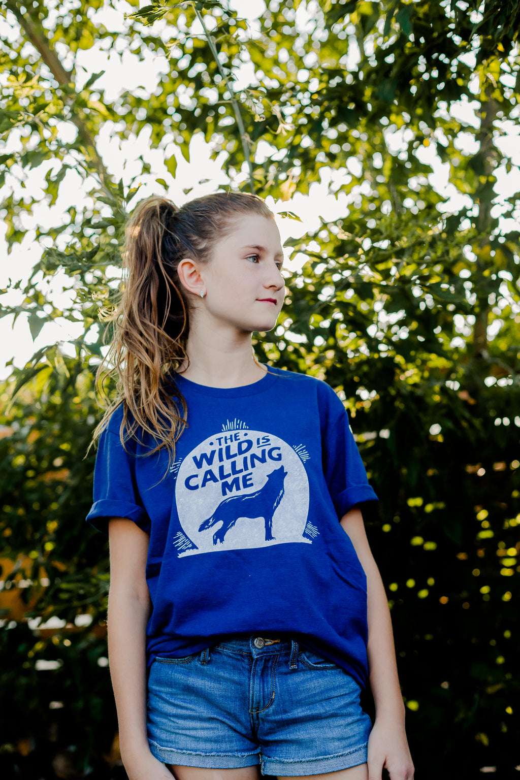 Wild is Calling Navy Kids Tee