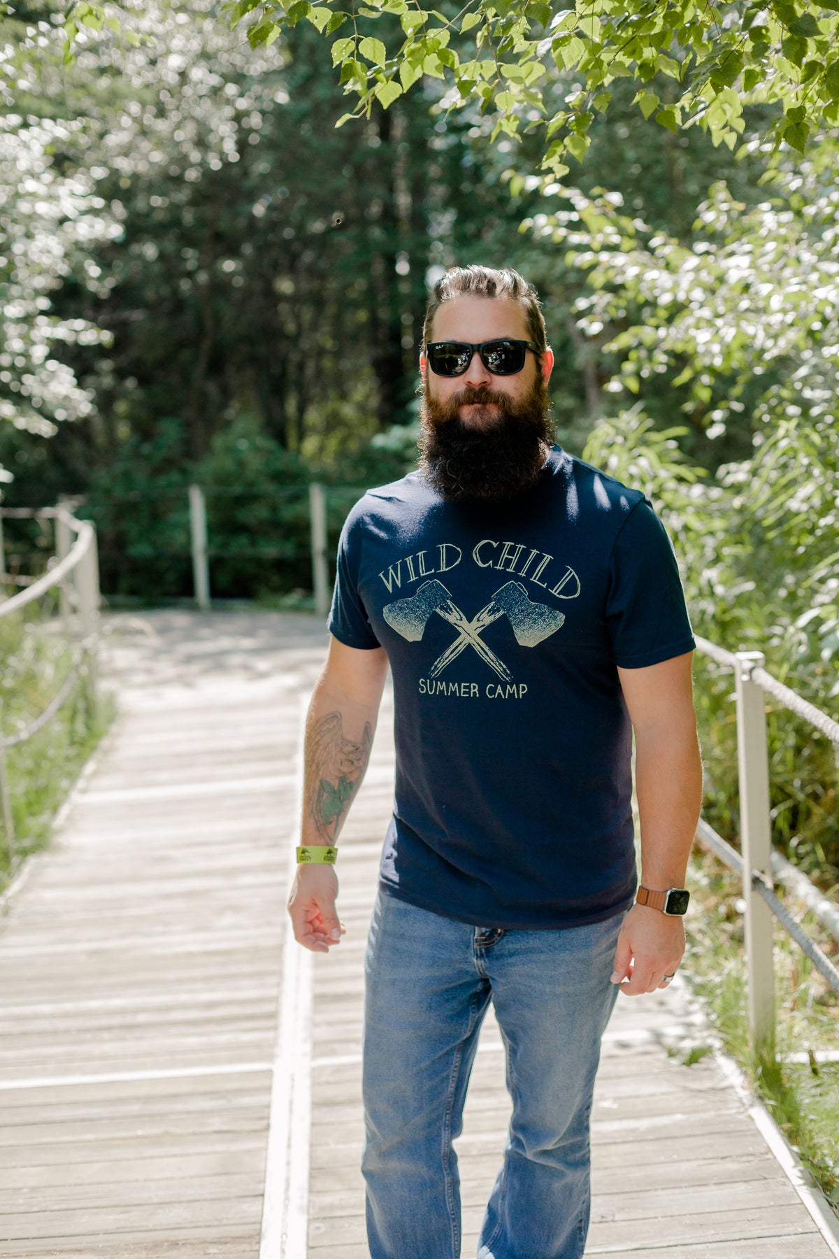 Wild Child Summer Camp Tee: Hatchet Graphic Unisex Shirt