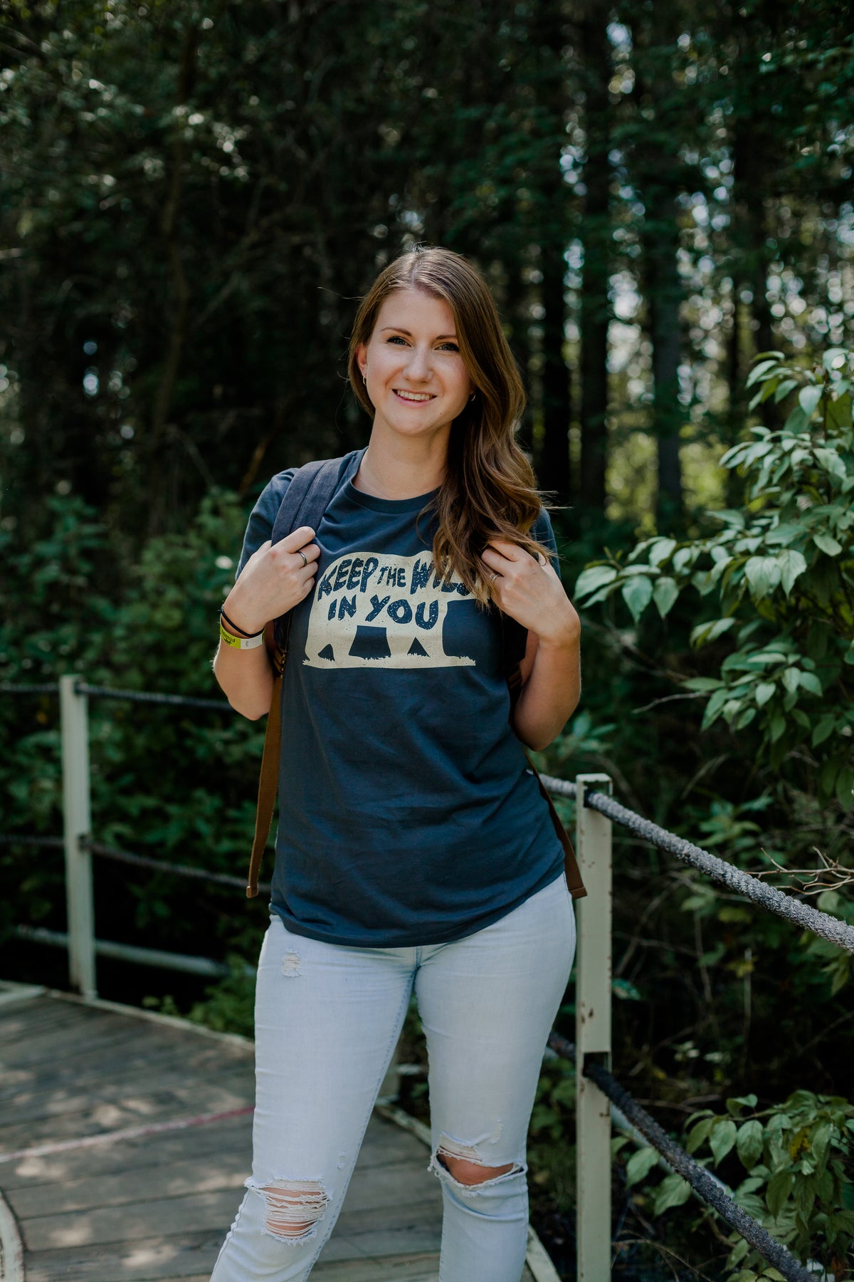 Wild Womens Tee: Keep the Wild in You Bear Shirt